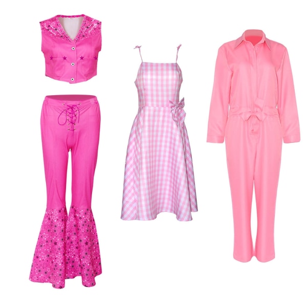 Barbie - Kostym - Dress - Cosplay Halloween - Pink M