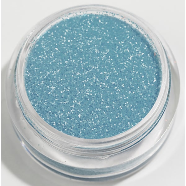 Negleglitter - Finkornet - Lyseblå (matt) - 8ml - Glitter Light blue