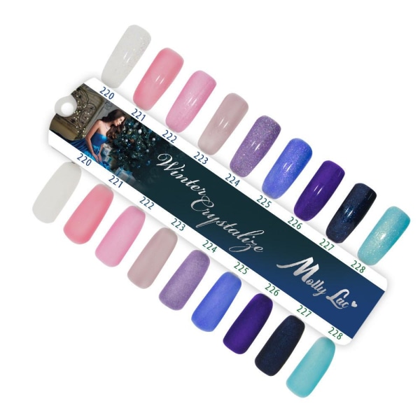 Mollylac - Gelelakk - Winter Crystalize - Nr228 - 5g UV gel/LED