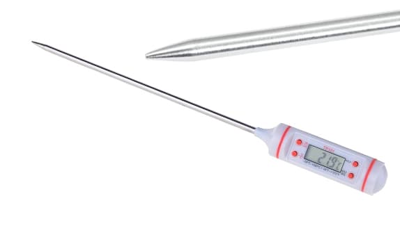 Digital grill- och stektermometer LCD -50 till 300°C, batteri ingår Svart