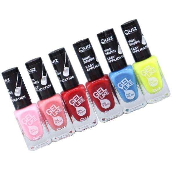 6st nagellack, nail polish - Set  - multifärg