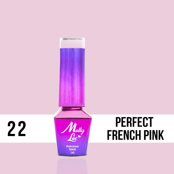 Mollylac - Gellack - Bryllup - JA, JEG GØR - Nr22 - 5g UV-gel / LED Pink