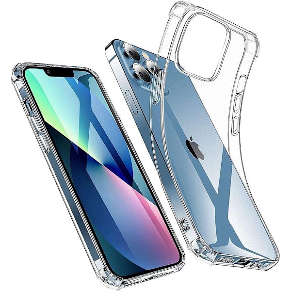 IPhone 14 - Silikon Støtsikkert skall ekstra støtsikkert Transparent IPhone 14