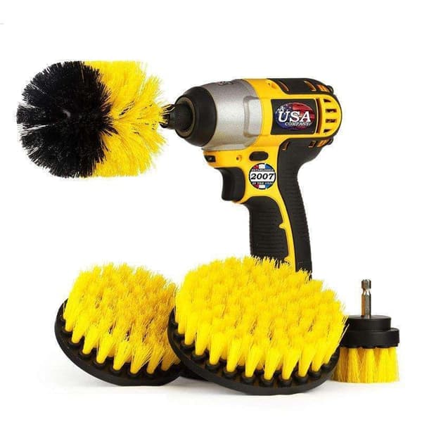 4-pakning Skrubbebørster for drill / skrutrekker Multicolor