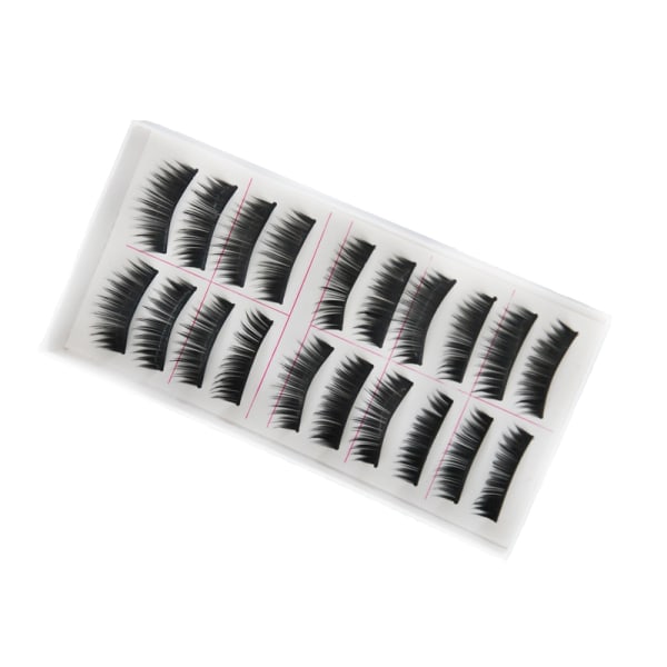 10 par lösögonfransar fransar false eyelashes Svart