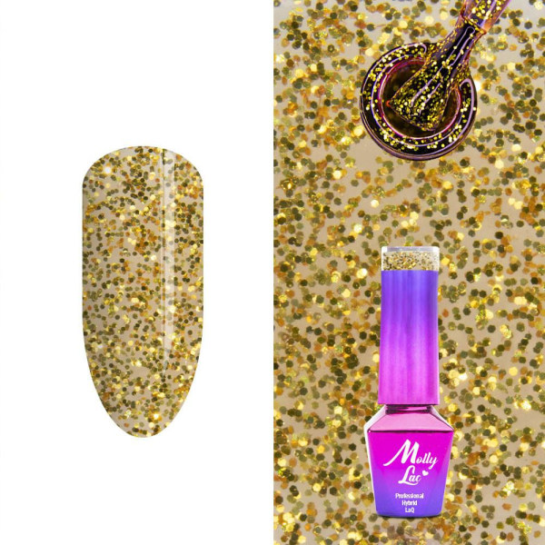 Mollylac - Geelilakka - Sensual - Nr208 - 5g UV geeli/LED Gold