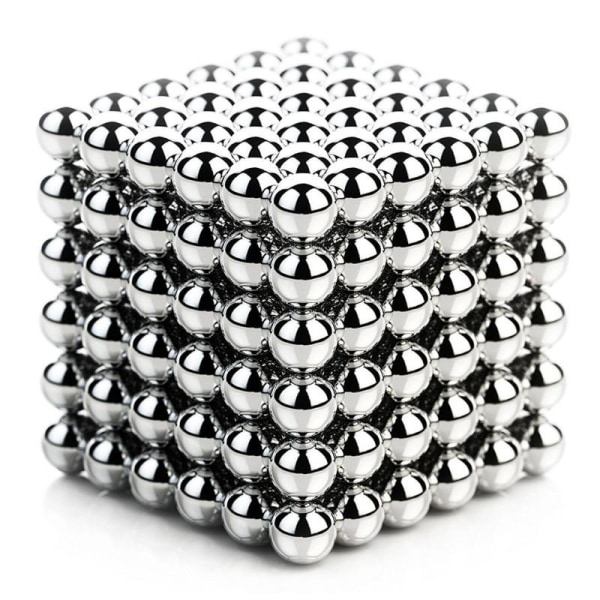 Magnetisk kugle 216st - Neocube - 5mm Silver