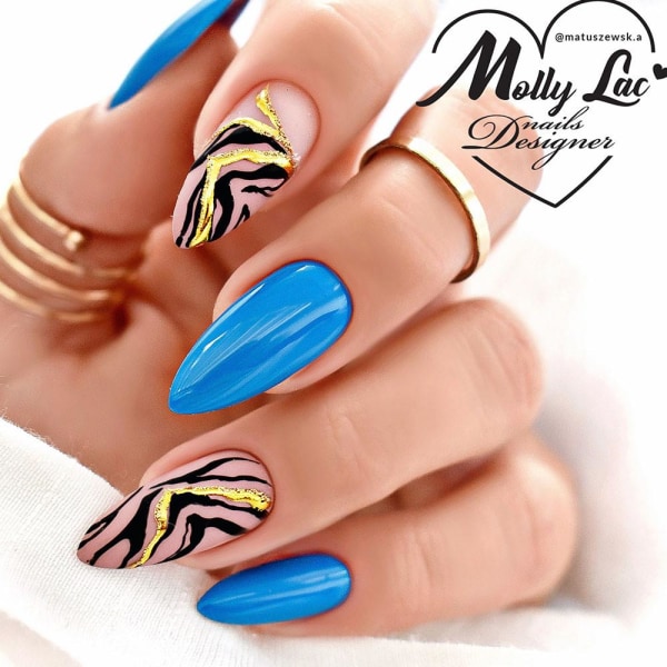 Mollylac - Gel polish - Bubble Tea - Nr137 - 5g UV gel/LED Blue