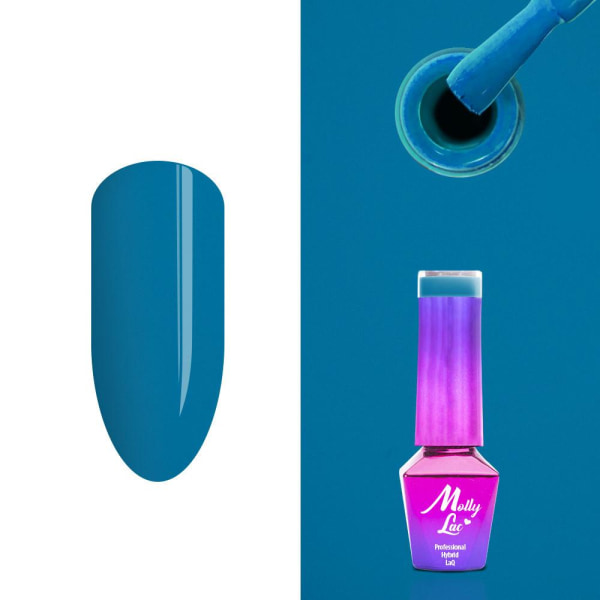 Mollylac - Gellack - Women in Paradise - Nr77 - 5g UV-gel/LED Blå