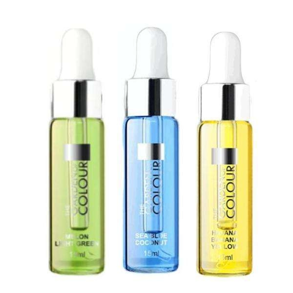 3-pack - Nagelbandsolja - Melon, Kokos, Banan - 15ml multifärg