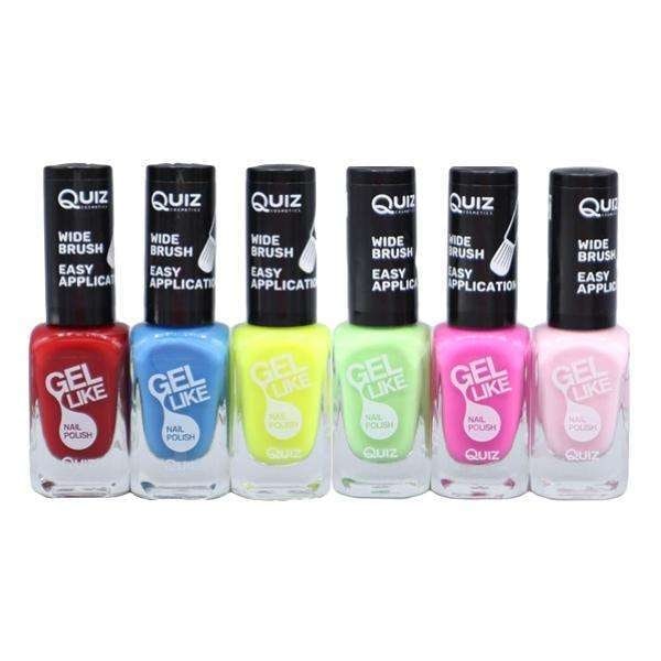 6st nagellack, nail polish - Set  - multifärg