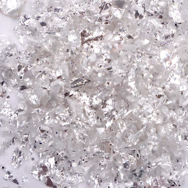 Nagelglitter - Flakes / Mylar - Vit ice - 8ml - Glitter Vit