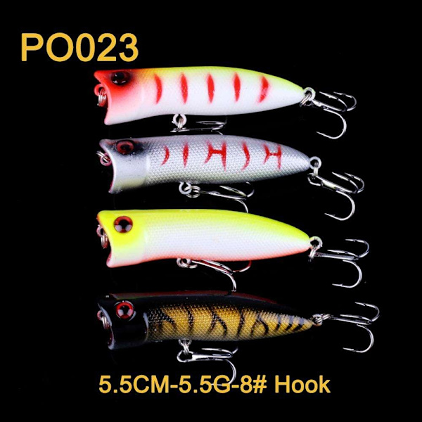 20-pack fiskedrag wobbler, Minnow mixed, Crankbait multifärg