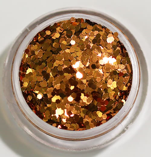 1 sekskantet glitter kop