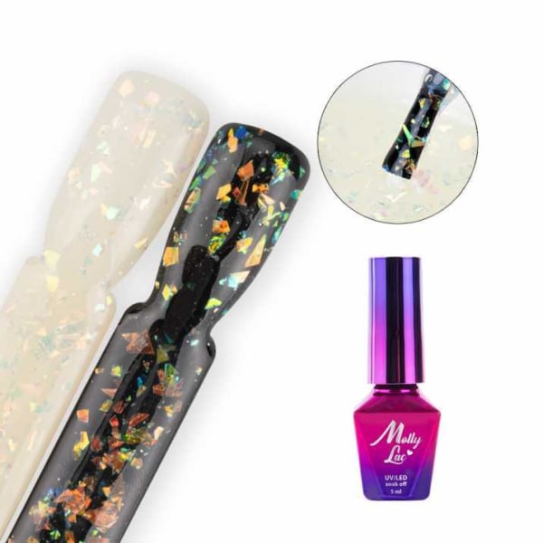 Mollylac - Jack top - Cooper - 5ml - UV-gel/LED - Topcoat Multicolor