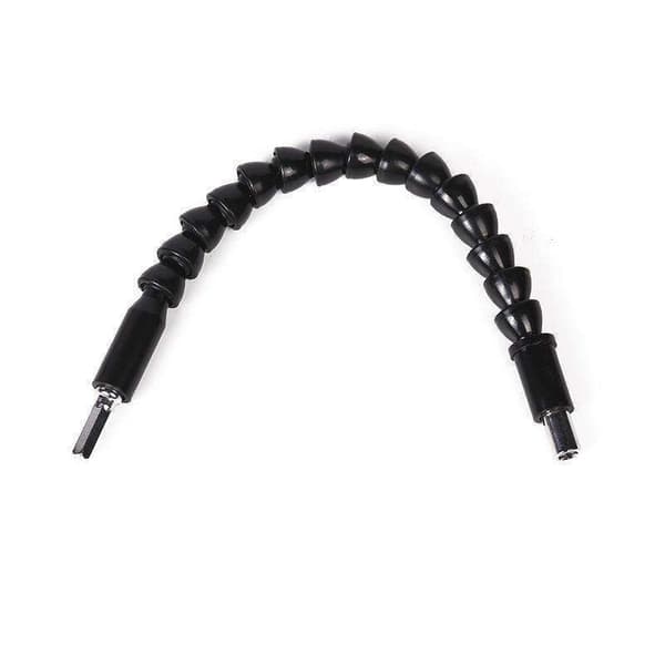 Forlenger til Drill & Skrutrekker - Fleksibel bits - 20cm Black