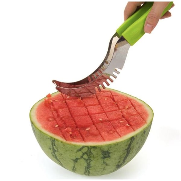 Melon skärare, Watermelon slicer - Rostfritt stål Silver