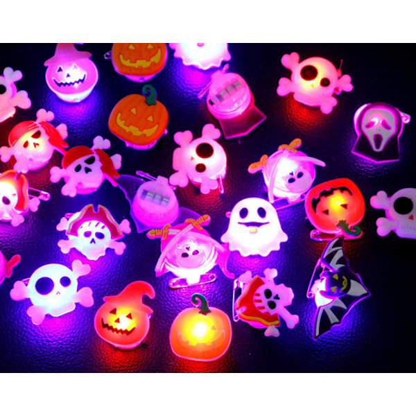 Halloween - valoisa rintakoru - valoisa rintakoru - 10 kpl - Cosplay MultiColor 10-pack