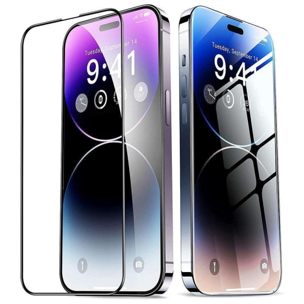 2 kpl karkaistua lasia iPhone 14 Pro Max - Näytönsuojat Transparent