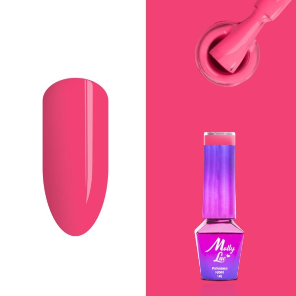 Mollylac - Gellack - Flamingo - Nr146 - 5g UV-gel / LED Pink