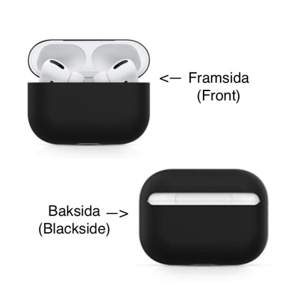 AirPods PRO Silikoneskal - Etui / Beskyttelse - Flere farver Graphite grey