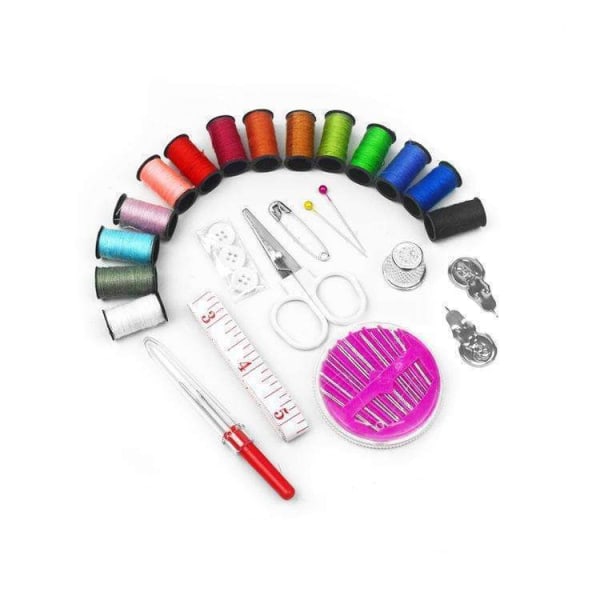 Sykit med 14 forskjellige trådfarger - Mye tilbehør - 27 deler Multicolor