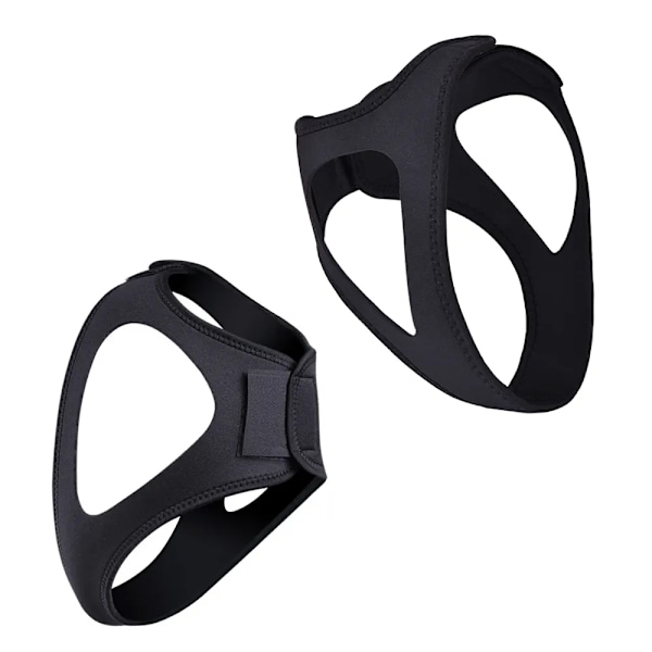 Anti-snorking-hakestropp - Slutt å snorke med justerbart snorkebelte Black