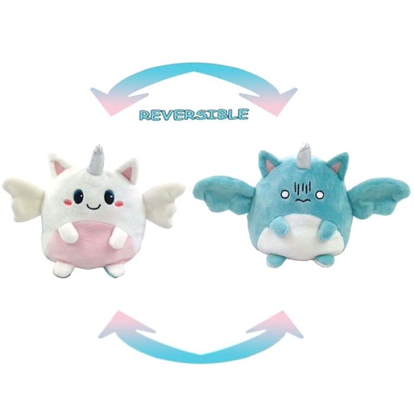 Kaksipuoliset käännettävät Unicorn-pehmolelut, Käännettävä yksisarvinen Multicolor