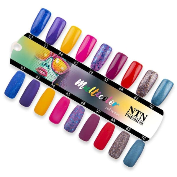 NTN Premium - Gellack - Flerfarget - Nr86 - 5g UV-gel / LED