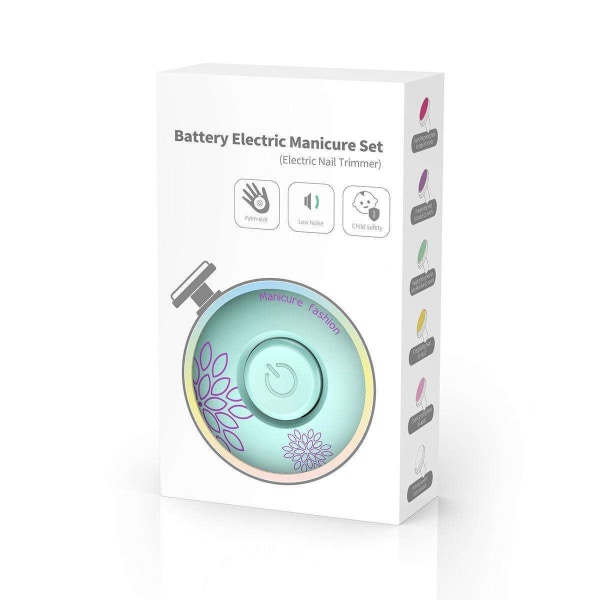 Elektrisk neglefil - elektrisk fil - 5 bits medfølger Multicolor