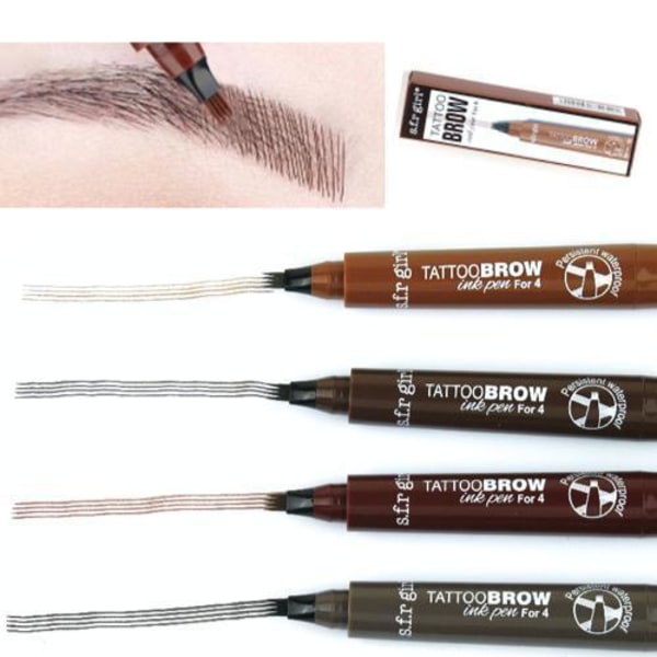 Ögonbrynspenna - eyebrow tattoo - micro pen tint Dark brown