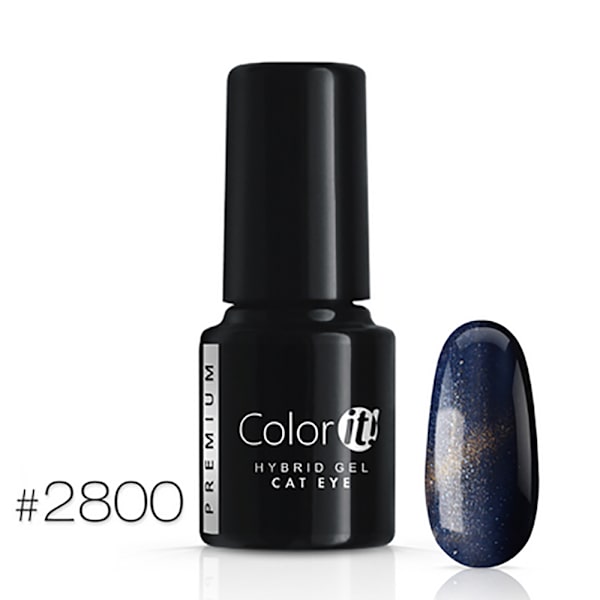 Gellack - Color IT - Premium - Cat Eye - *2800 UV-gel/LED Blå