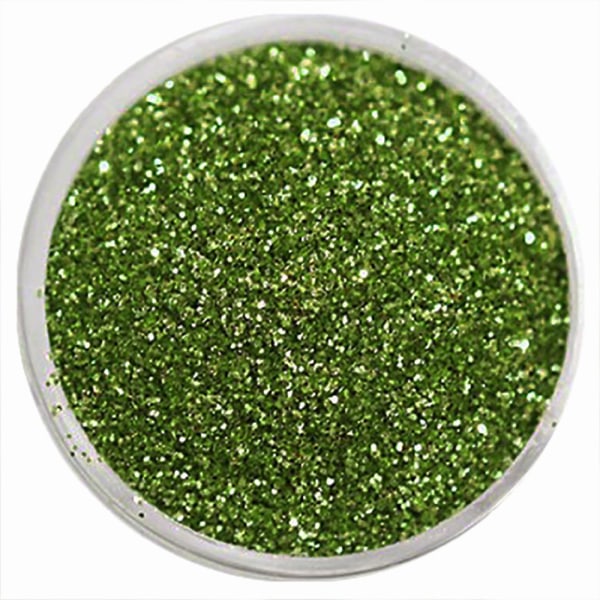 Negleglitter - Finkornet - Grønn - 8ml - Glitter Green