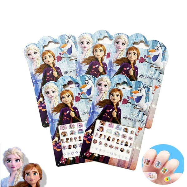 Frostfrossen Elsa Anna håndverkssminke - Nail sticks 100stk Multicolor