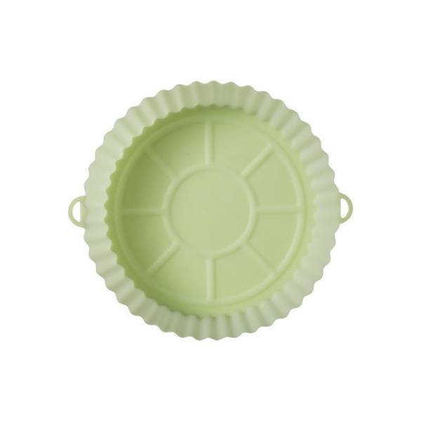 2-pak Air Fryer Silikone gryde, Ovn bageplade - Silikone - Airfryer Green