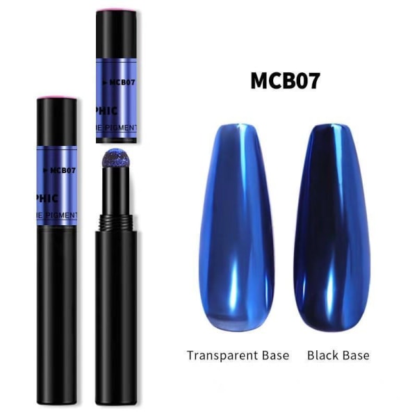 Mirror powder pen - Chrome pigment - 18 olika färger - MCB08