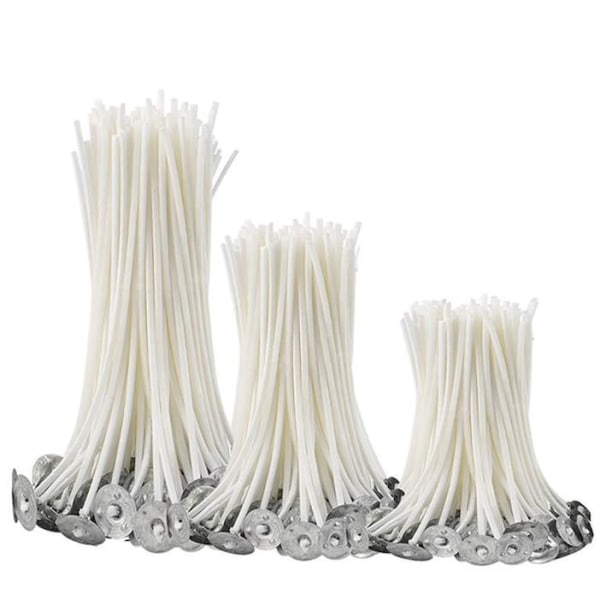 100st Candle Sustainers - Ljusveke - Candle wicks - Vaxade vekar White 12cm