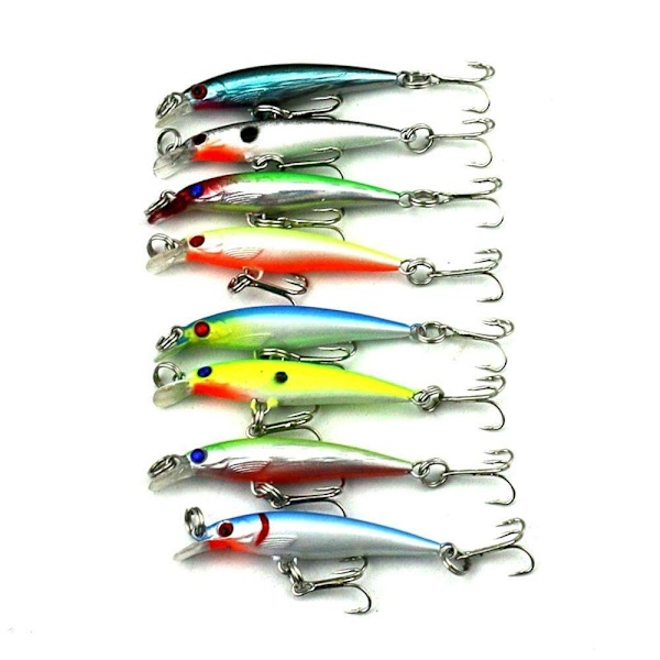 37-pack kalastusuistimia vaappu, Minnow mix, Crankbait Multicolor