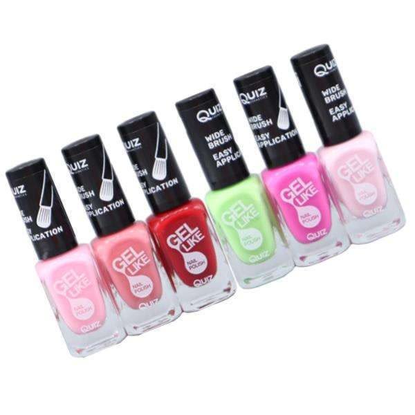 6st nagellack, nail polish - Set  - multifärg