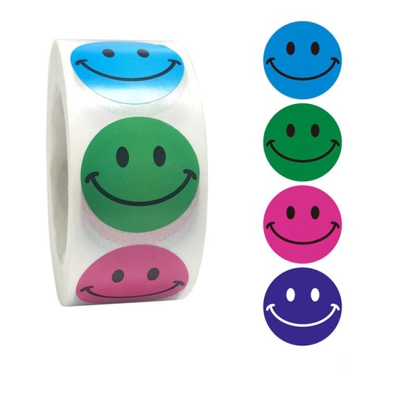 500 klistremerker klistremerker - Smiley / Emoji-motiv - Tegneserie Multicolor