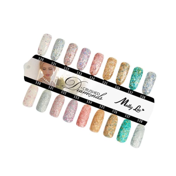 Mollylac - Geelilakka - Murskatut timantit - Nr533 - 5g UV-geeli/LED