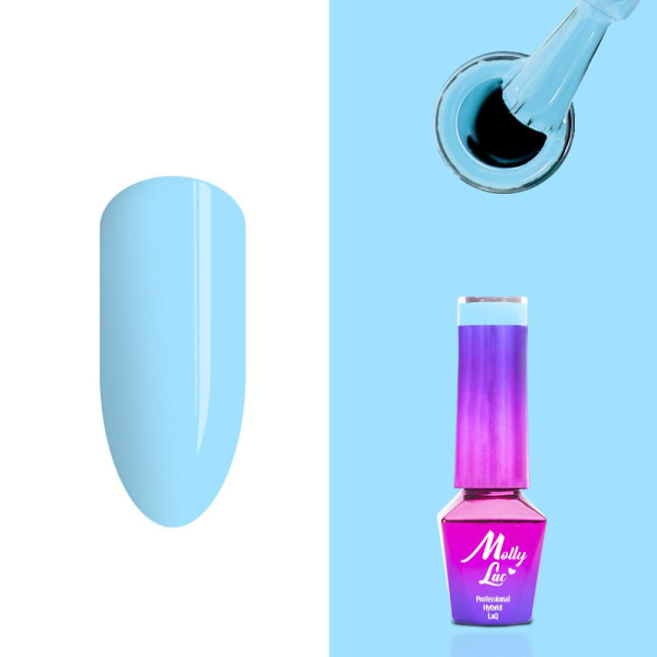 Mollylac - Gel polish - Cocktails & drinks - Nr12- 5g UV gel/LED Blue