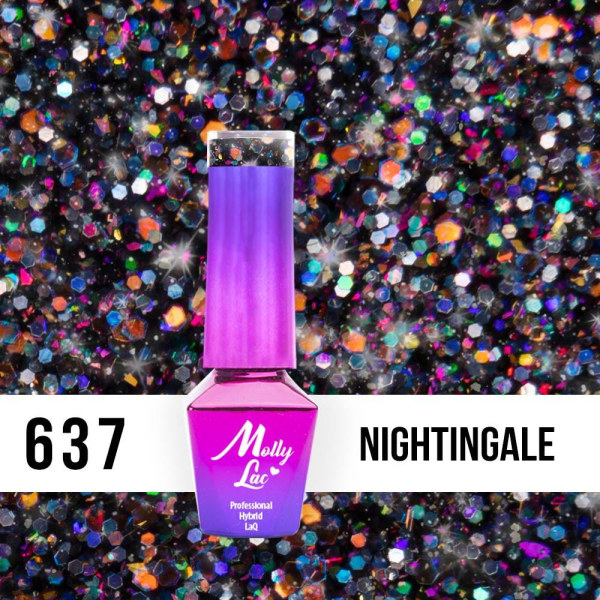 Mollylac - Gellack - Spotlight - Nr637 - 5g UV-gel / LED Multicolor