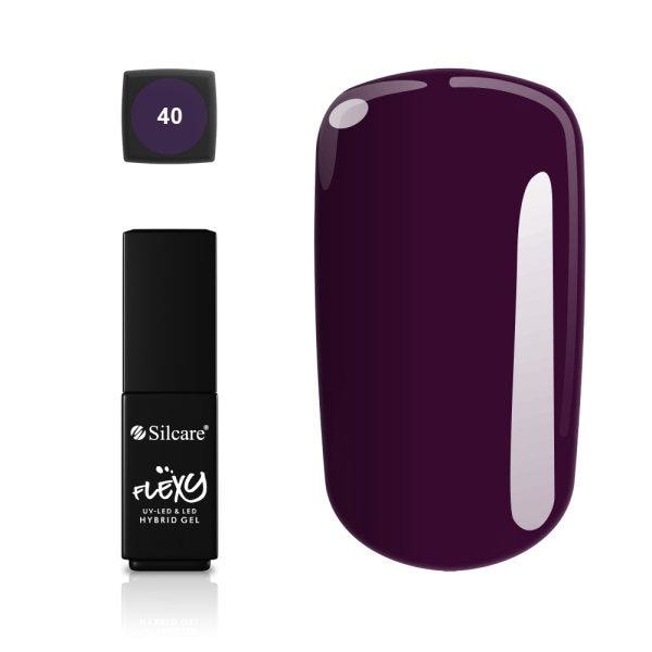 Gellak - Flexy - *40 4,5g UV gel/LED Dark purple
