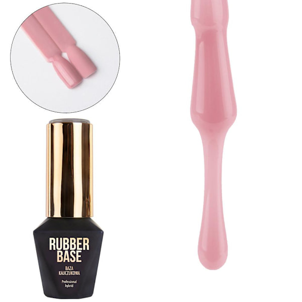 Mollylac - Kumipohja - Dange Rose - 10g - UV-geeli/LED - Pohjalakka