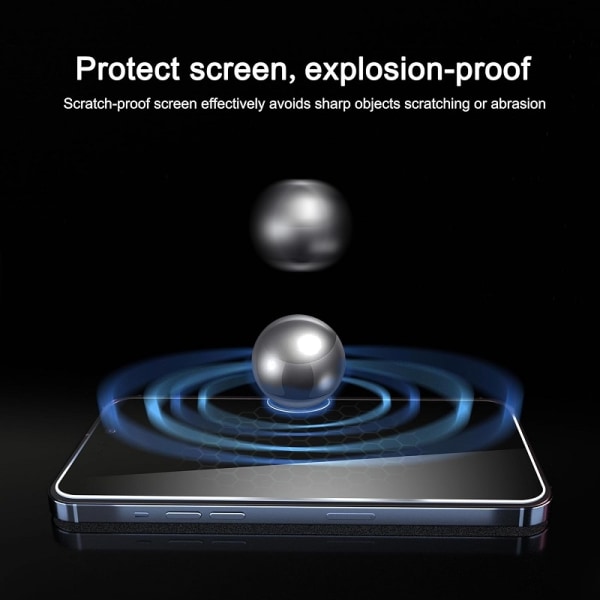 2 stk iPhone 13 Pro Privacy skjermbeskytter Privacy skjermbeskytter Transparent