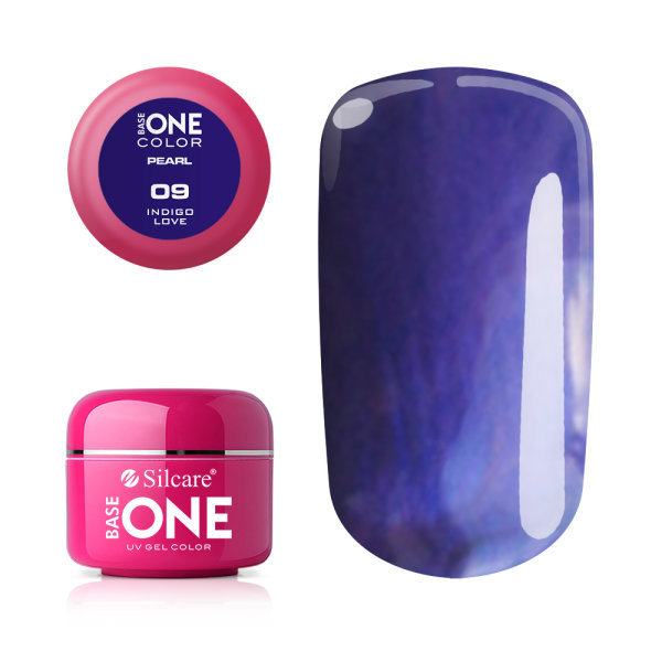 Base one - Pearl - Indigo love 5g UV-geeli Purple