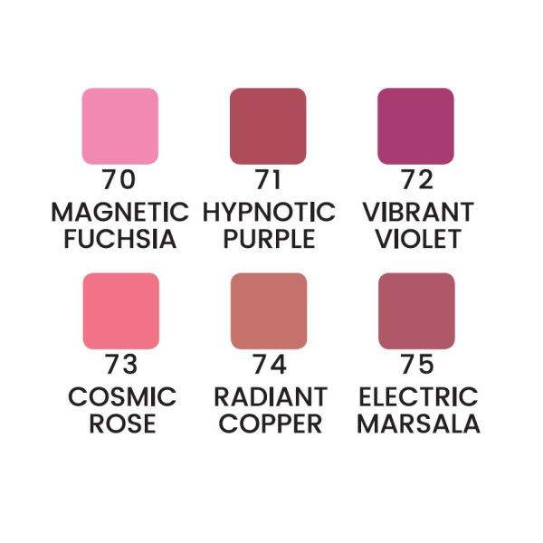 Metallisk lipgloss - Lipgloss - 6 farger Vibrant violet