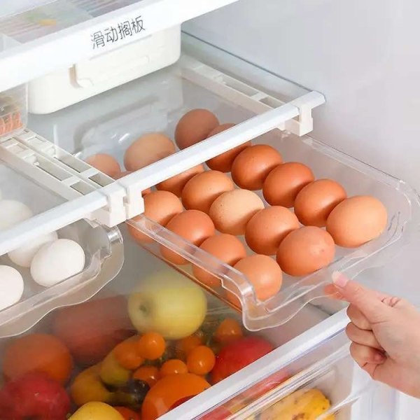 Eggbeholdere for kjøling - Hold eggene friske og Orga Transparent