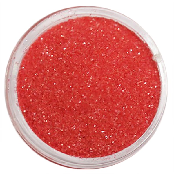 Nagelglitter - Finkornigt - Ljusröd matt - 8ml - Glitter Röd